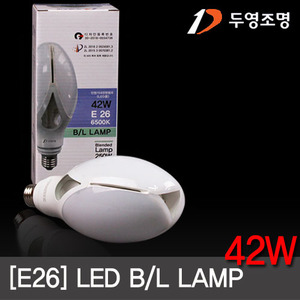 LED전구 BL 램프 42W E26 주광색(하얀빛) 할로겐 B/L 대체용 엘이디램프 /두영