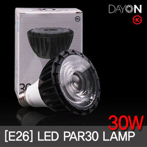 LED PAR30 30W(렌즈형) COB타입 E26 (2색상) KS 고효율인증 필립스칩 /데이온