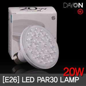 LED PAR30 20W(집중형) 디밍 가능 E26 (3색상) KS 엘이디램프 /데이온