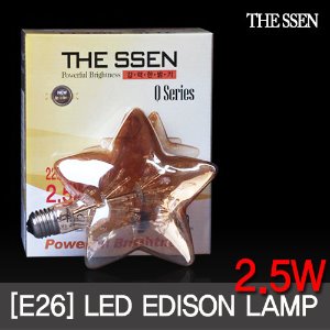 LED 에디슨 눈꽃 전구 2.5W 별모양 인테리어 장식램프