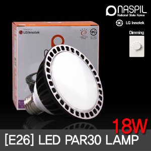 나스필 LED PAR30 18W 확산형 (조광기 디밍 가능) LG칩