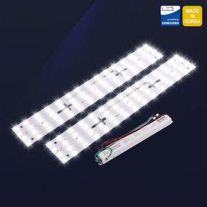 LED 주방2등 기판 (400mm) 안정기 50W 세트 국산 KS 삼성칩
