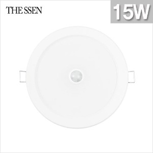 국내산 LED 에코 6인치 센서매입등 15W 플리커프리 /THE SSEN