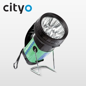 LED충전식 파워랜턴 휴대용 후레쉬 레져 캠핑 낚시 작업등 /씨티