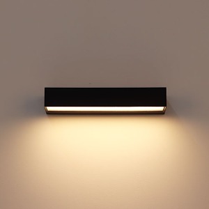 LED 에코 뮤멜 벽등 블랙 10W 전구색 KS 플리커프리