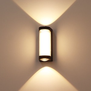 LED 에코 멜드 원형 벽등 10W 블랙 전구색 KS 플리커프리